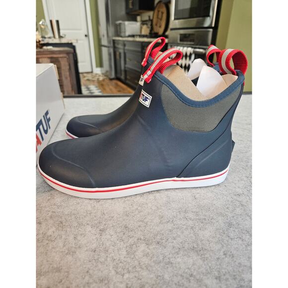 Xtratuf Ankle Deck Boots Navy/Red/White size 9 main image 8